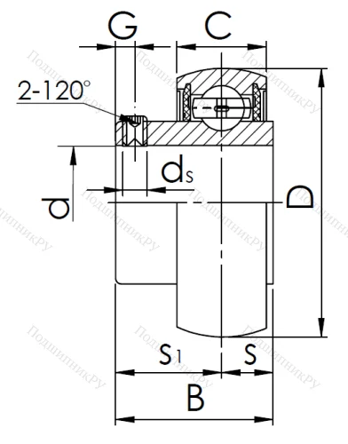 Корпусный подшипник SB 204 в Севастополе