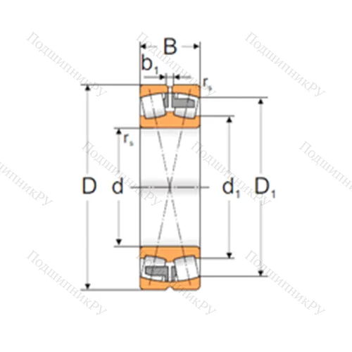 Подшипник роликовый радиальный самоцентрирующийся 22212 MAW 33