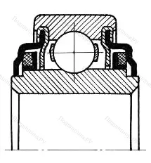 Подшипник  530211 размер 55x100x21/27 от производителя  EPK