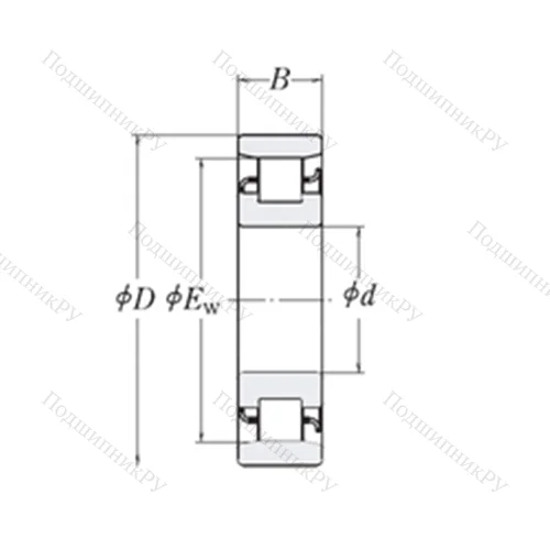 Подшипник роликовый радиальный XLRJ 1.1/2
