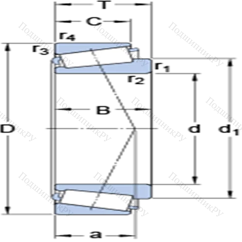 Однорядные конические роликоподшипники HM 266449/410 от производителя  SKF