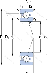 Подшипник 7020 CE/P 4A