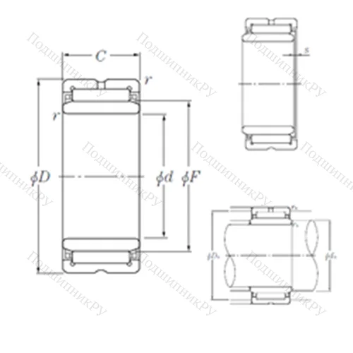 Подшипник игольчатый радиальный NK 95/26R+IR 85?95?26