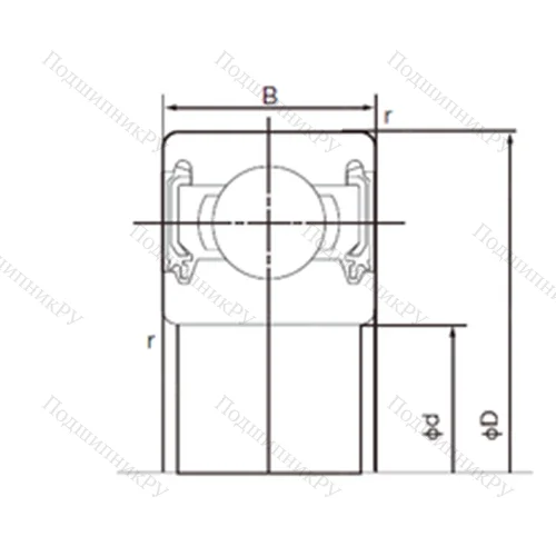 Подшипник шариковый радиальный 6013-2NKE