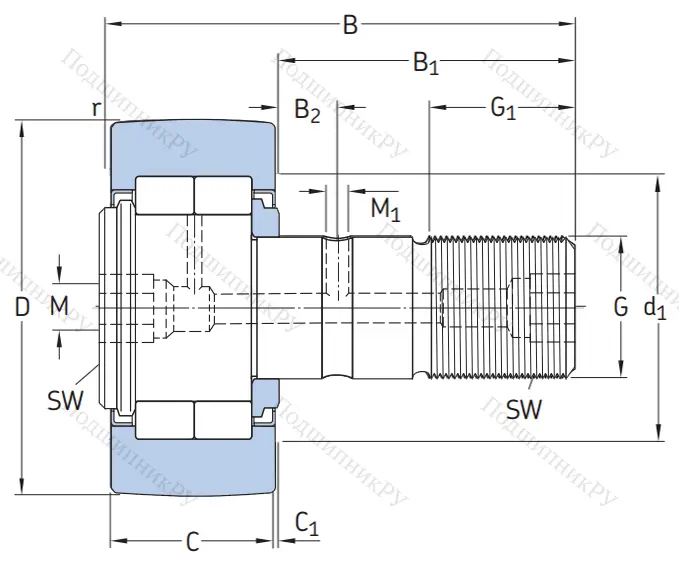Подшипник NUKRE 80