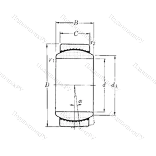 Подшипник скольжения сферический SAR 1-10
