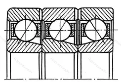 Подшипник  1246918 размер 90x125x54 от производителя  ГПЗ-4