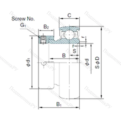 Подшипник шариковый радиальный