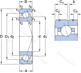 Подшипник 7024 CE/HCP 4AL