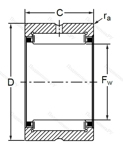 Подшипник RNA 4906 (4254906 K ГОСТ) в Севастополе