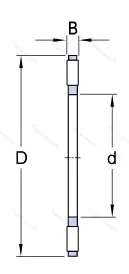 Подшипник  999211 (K 81211TN) размер 55x90x11