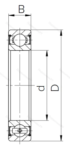 Шариковый однорядный подшипник 80100 (6000 ZZ) в Севастополе