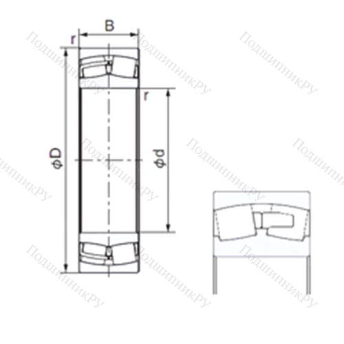 Подшипник роликовый радиальный 231/530E от производителя  NACHI