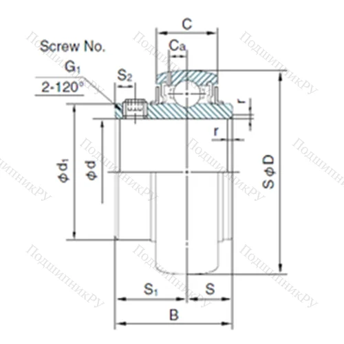 Подшипник шариковый радиальный