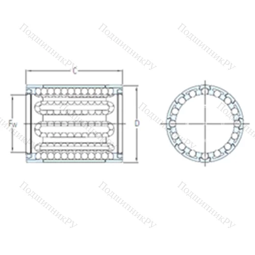 Подшипник шариковый линейный LBBR 3 от производителя  SKF