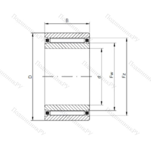 Подшипник роликовый радиальный NAO 70x100x30 от производителя  CX Подшипник роликовый радиальный NAO 70x100x30 от производителя  CX