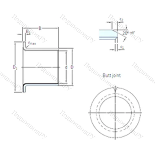 Подшипник скольжения PCMF 303416 E