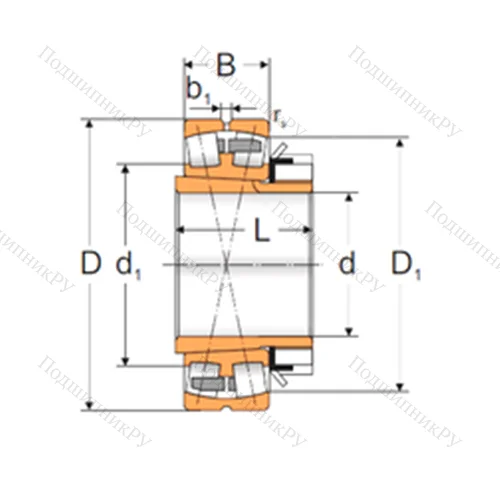 Подшипник роликовый радиальный самоцентрирующийся 22226 KMBW 33+H 3126 от производителя  MPZ