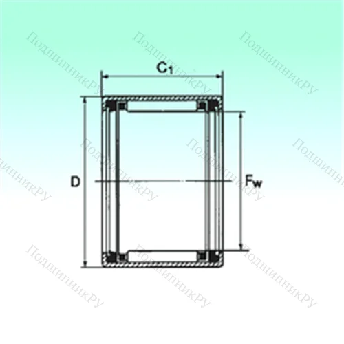 Подшипник игольчатый радиальный HK 5024 2RS