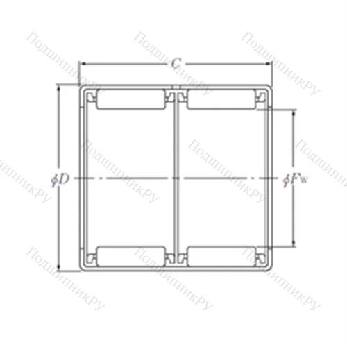 Подшипник игольчатый радиальный F-203786.2 от производителя  INA