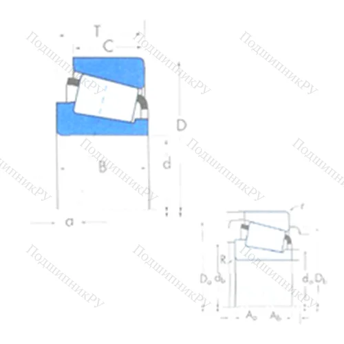 Подшипник роликовый радиально-упорный M 224749/M 224710 от производителя  TIMKEN