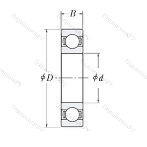 Подшипник шариковый радиальный LJ 1.1/2