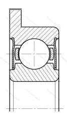 Модификация подшипника 5-3880084Ю размер 4x9/10,3x4 ГПЗ-31 от производителя  ГПЗ-31