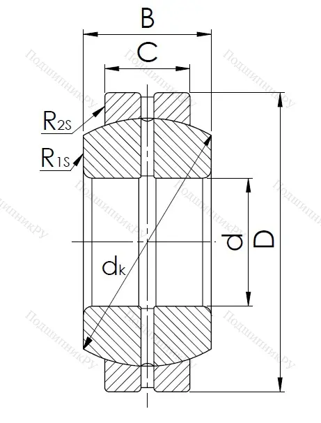 Шарнирный подшипник GE 55 ES в Севастополе