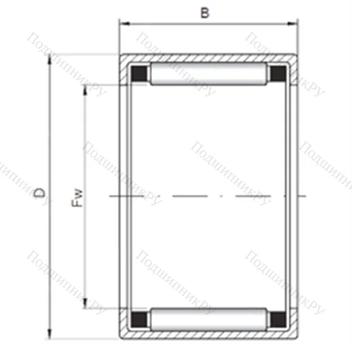 Подшипник роликовый радиальный HK 1816 от производителя  CX Подшипник роликовый радиальный HK 1816 от производителя  CX