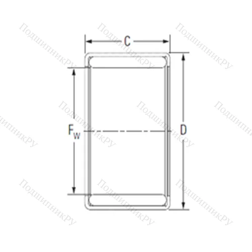 Подшипник игольчатый радиальный YM 3521A