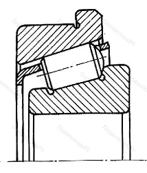 Подшипник  32011R (2067111) размер 55x90x23 от производителя  SKF Подшипник  32011R (2067111) размер 55x90x23 от производителя  SKF