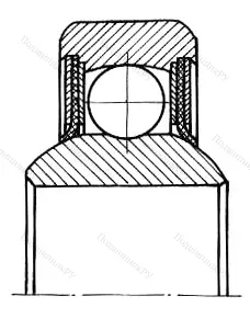 Модификация подшипника 881700ЮУС21 размер 10x37x16 от производителя  ГПЗ-3 Модификация подшипника 881700ЮУС21 размер 10x37x16 от производителя  ГПЗ-3