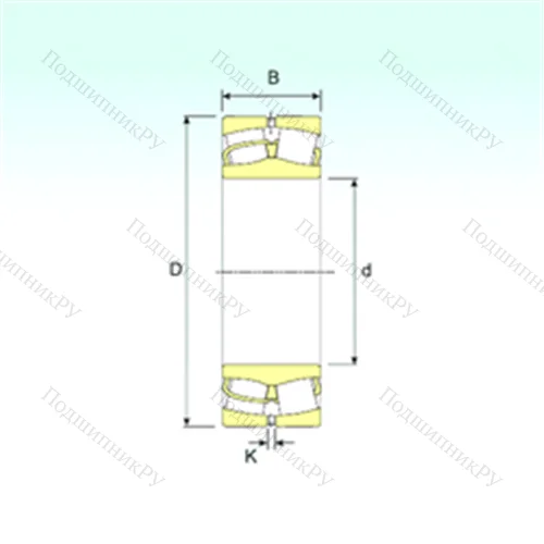 Подшипник роликовый радиальный самоцентрирующийся 22313 от производителя  ISB
