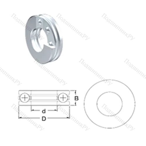 Подшипник шариковый упорный S 51203 от производителя  ZEN