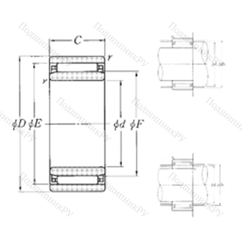 Подшипник игольчатый радиальный NAO-50?78?20