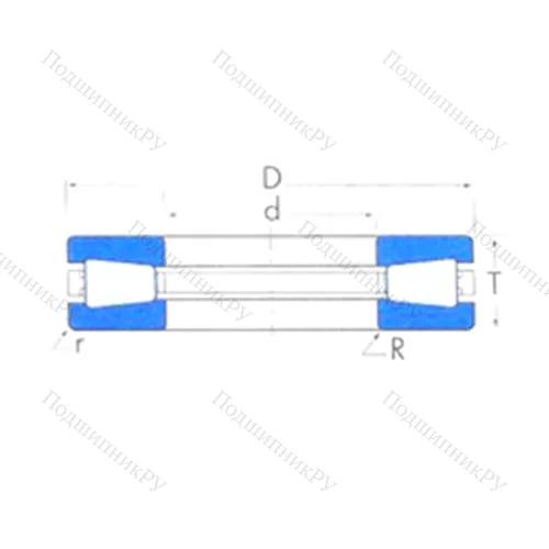 Подшипник роликовый упорный T 1421
