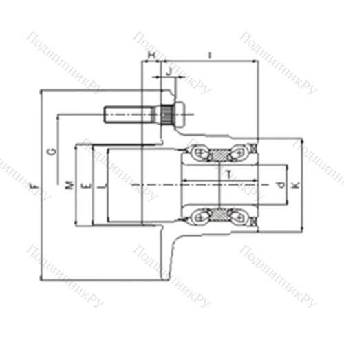 Подшипник шариковый радиально-упорный IJ 132002 от производителя  ILJIN Подшипник шариковый радиально-упорный IJ 132002 от производителя  ILJIN