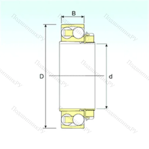 Подшипник шариковый радиальный самоцентрирующийся 2209-2RS KTN 9+H 309 от производителя  ISB Подшипник шариковый радиальный самоцентрирующийся 2209-2RS KTN 9+H 309 от производителя  ISB