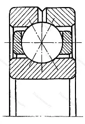 Подшипник  116211 (Q 211) размер 55x100x21