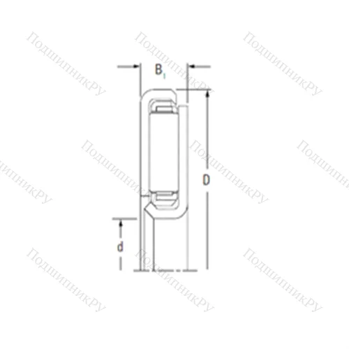 Подшипник игольчатый упорный FNTKF-1330