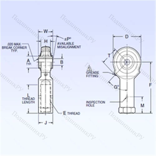 Подшипник роликовый радиальный самоцентрирующийся ARR 4FFN-1D