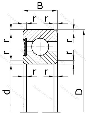Шариковый однорядный подшипник 60206 (6206 Z) в Севастополе