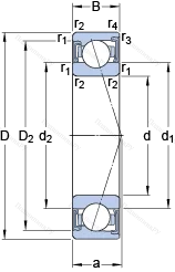 Подшипник S 7019 ACD/HCP 4A в Севастополе