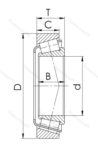 Конический роликовый подшипник 7518 (32218) BKCVEOSE4P в Севастополе