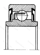 Модификация подшипника 6-1280912КС1 размер 60x85x11/13 от производителя  ГПЗ-4