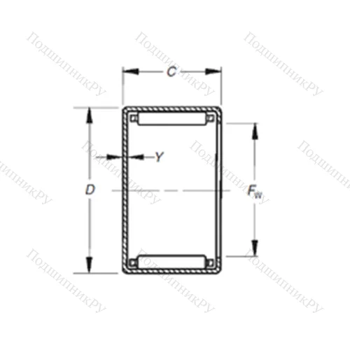 Подшипник игольчатый радиальный MJ-451