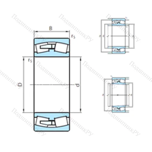 Подшипник роликовый радиальный самоцентрирующийся 23048MB