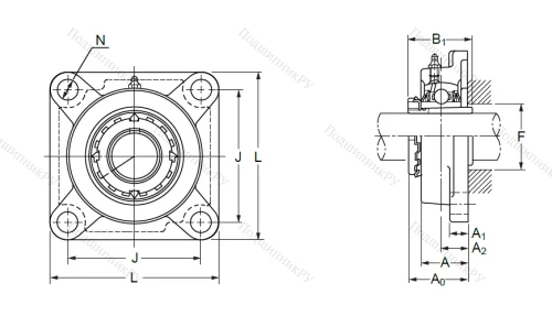 Подшипниковый узел UCF 309 в Севастополе