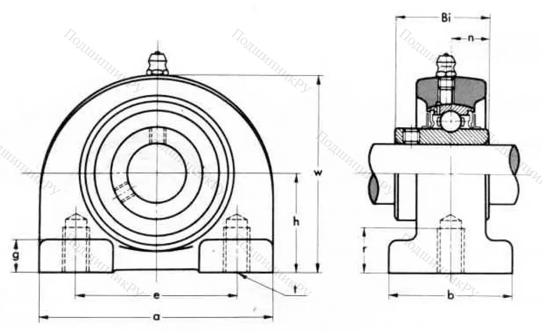Подшипниковый корпус  PA 204 (ASAHI) в Севастополе