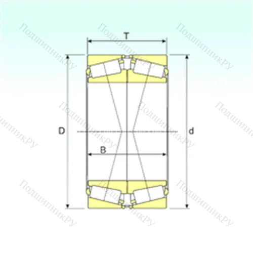 Подшипник роликовый радиально-упорный 33024/DFC 250 от производителя  ISB